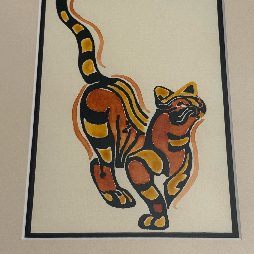 Framed Dick Whittington’s cat style Art Print with Frame - Picture 3 of 10